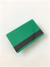 PVC card - green with Magnetstibe